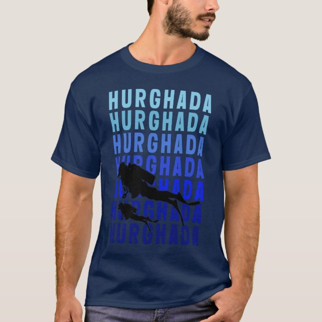 Camiseta Hurghada Scuba mergulhando em T-Shirt (Frente)