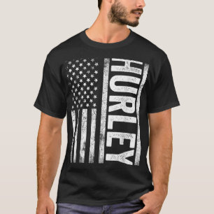 Camiseta Hurley Ky Vintage Norte-Americano Bandeira Retro F