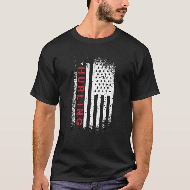 Camiseta Hurling American Flag (Frente)