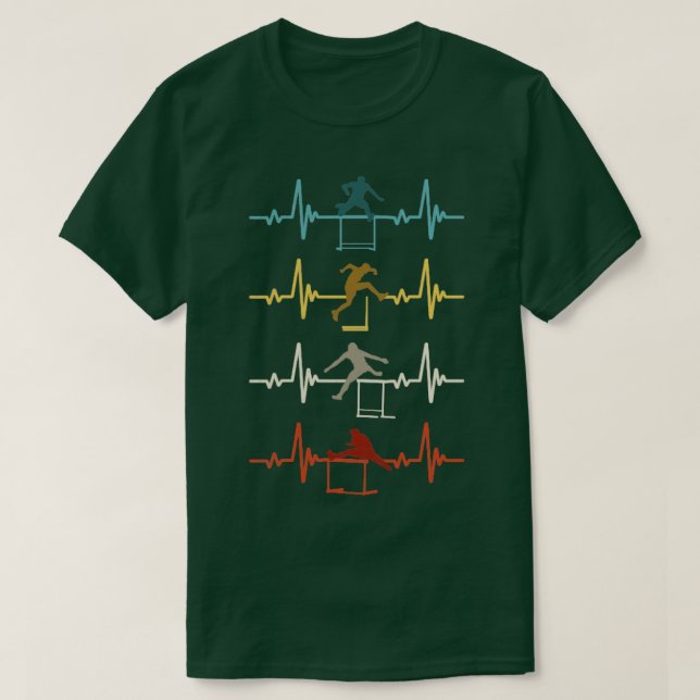 Camiseta Hurling Hurdle Runner Track e Campo H (Frente do Design)