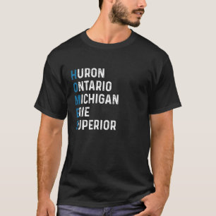 Camiseta Huron Ontário Michigan Erie Superior
