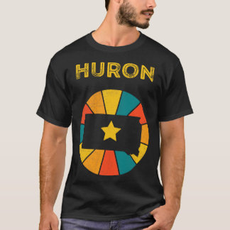 Camiseta Huron South Dakota Vintage angustiou Souvenir 1