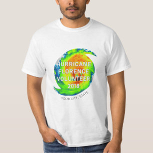 Camiseta HURRICANO FLORENCE VOLUNTEER Localização