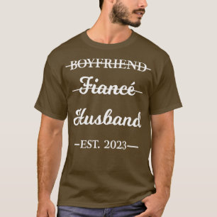 Camiseta Hus de namorado casados com Noivados de 2023