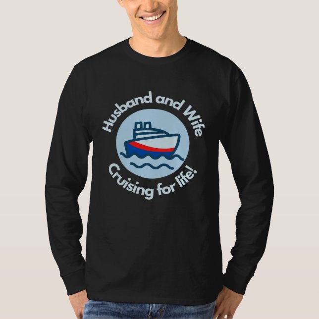 Camiseta Husband and Wife Cruising for Life Ocean Sea Breez (Frente)