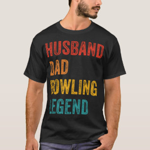 Camiseta Husband Dad Bowling Legend