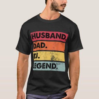 Camiseta Husband Dad DJ Legend Funny DJ Disc Jockey Music P