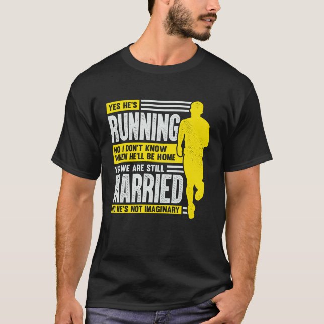Camiseta Husband Wife Marathon Running for a Runner s Wife (Frente)