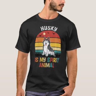 Camiseta Husky É Meu Animal Espiritual Husky