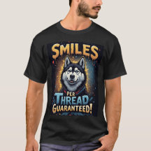 Husky Vibrante Com Tipografia Ousada