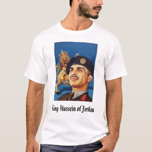 Camiseta hussein, rei Hussein de Jordão