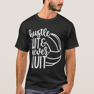 Camiseta Hustle Atingiu E Nunca Saiu Da Aposta De Voleibol
