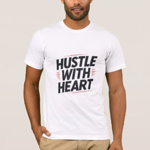 Camiseta Hustle com Coração