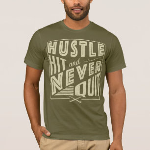 Camiseta Hustle de Hóquei em Campo, Hit e Nunca Sair