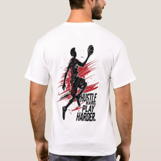 Camiseta Hustle Duro Play Harder - Dunk Urbano de Basquete