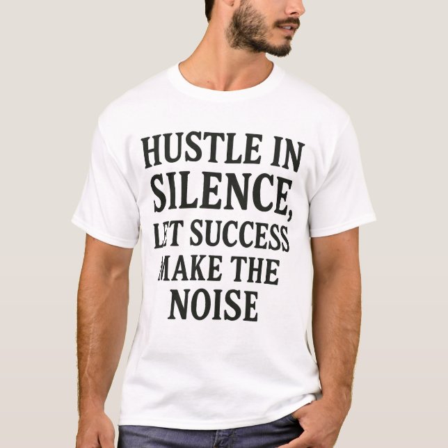Camiseta Hustle em Silêncio - Datas do Êxito Motivacional (Frente)