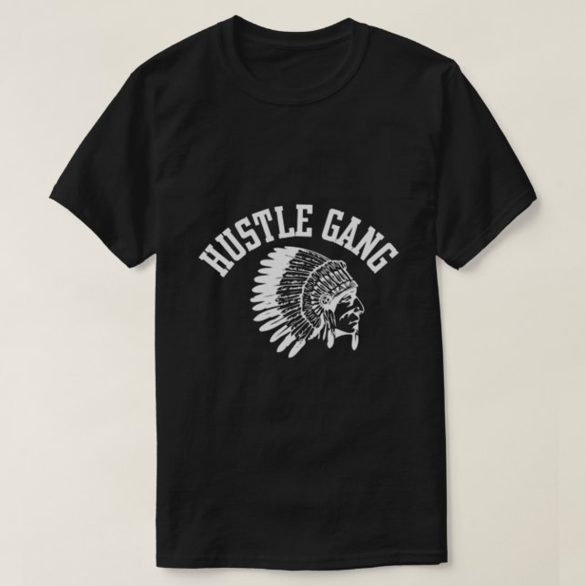 Camiseta Hustle Gang T Shirt (Frente do Design)