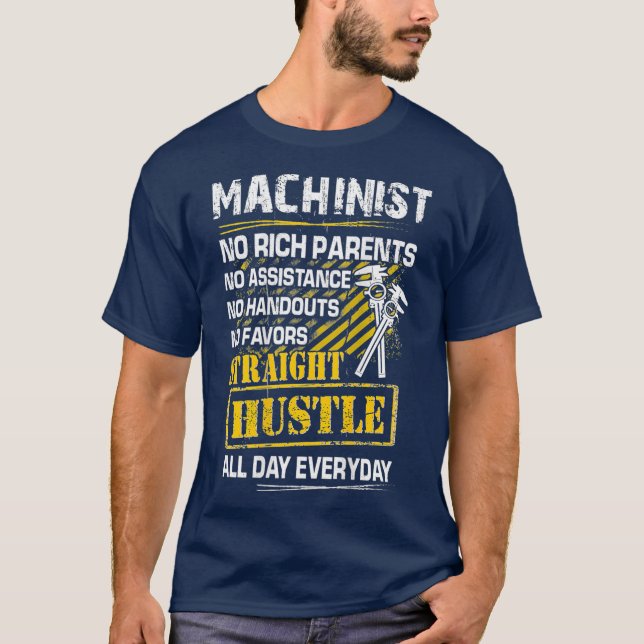 Camiseta Hustle Hetero Machinista todo dia (Frente)
