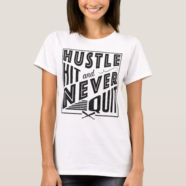 Camiseta Hustle Hit Baseball Shirsey (Frente)