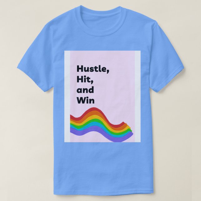 Camiseta Hustle Hit e Win (Frente do Design)