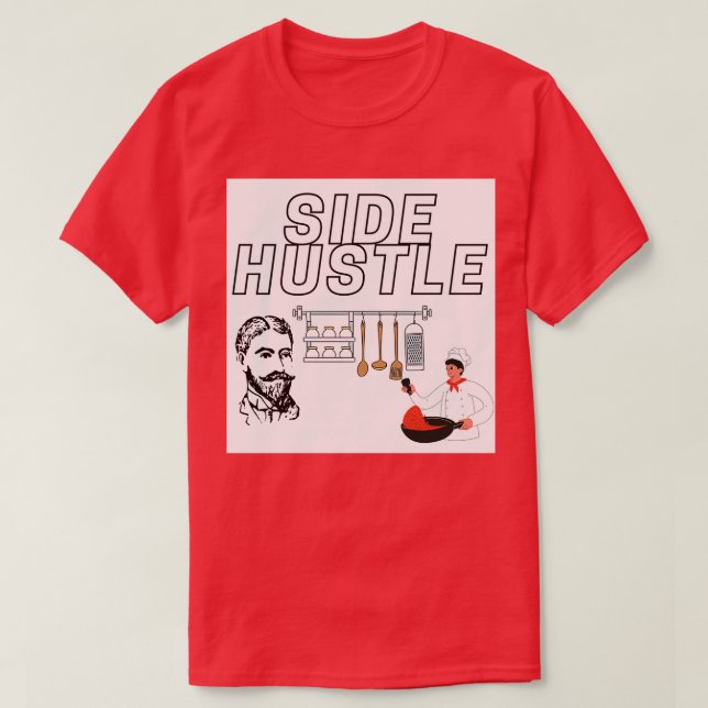 Camiseta Hustle lateral (Frente do Design)