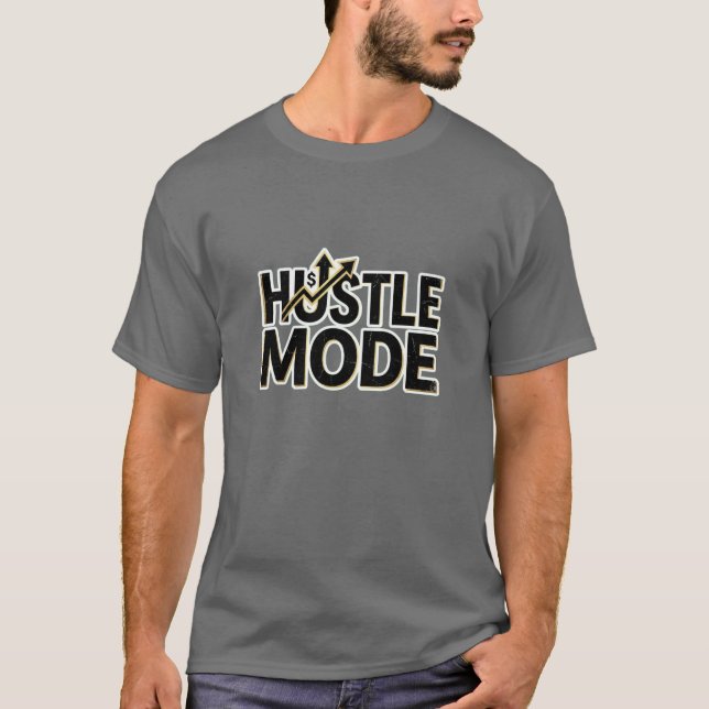 Camiseta Hustle Mode Money Mindset Logo Tee (Frente)
