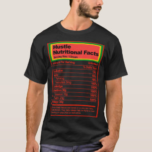 Camiseta Hustle Nutritional Facts Duro Men Women Ho