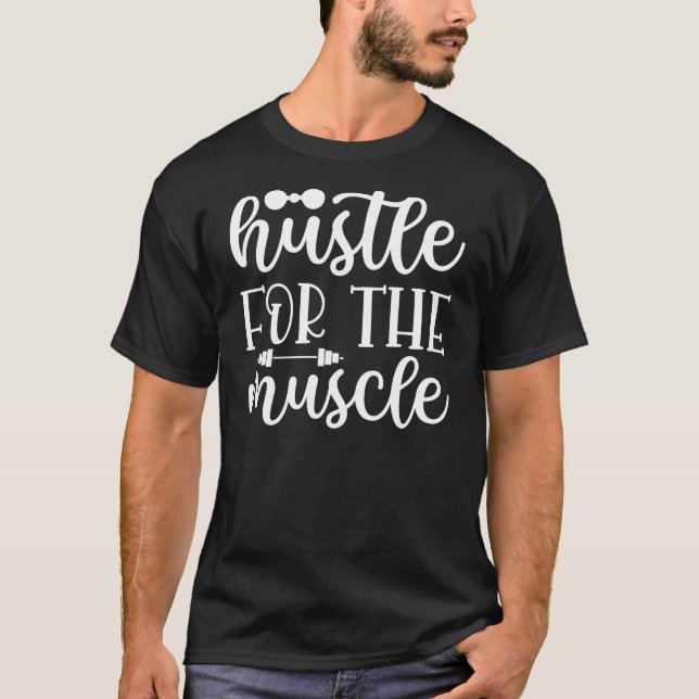 Camiseta Hustle Para O Músculo (Frente)