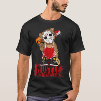 Camiseta Hustle Sobre Tudo O Hockey Teddy Bear Parody Hi