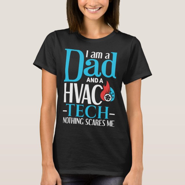 Camiseta HVAC Dad   Father HVAC Worker HVAC Tech (Frente)