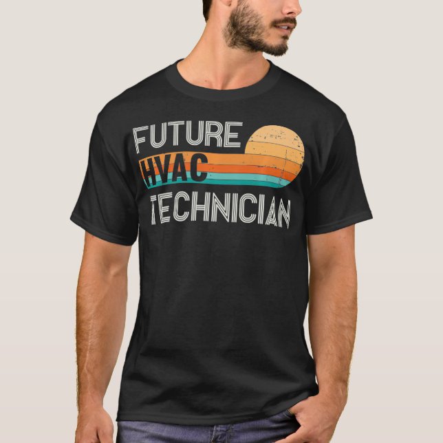 Camiseta Hvac Tech Apprentice - Futuro Hvac Technician Prem (Frente)