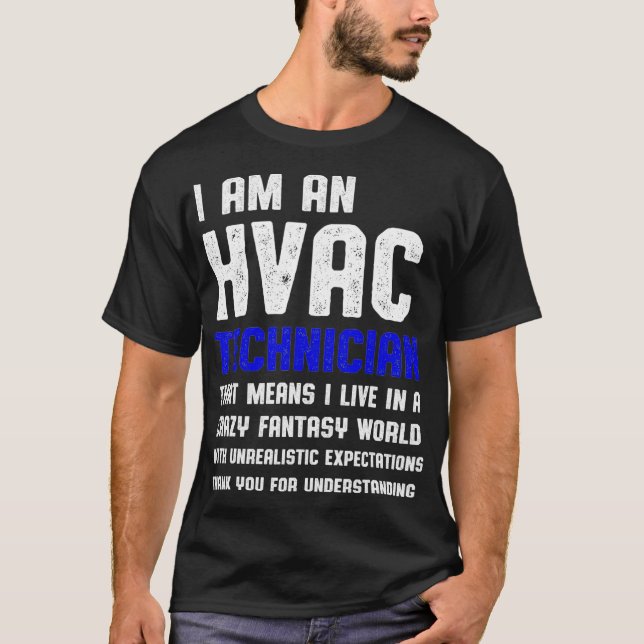 Camiseta HVAC Technician Fantasy Funny HVAC Tech (Frente)