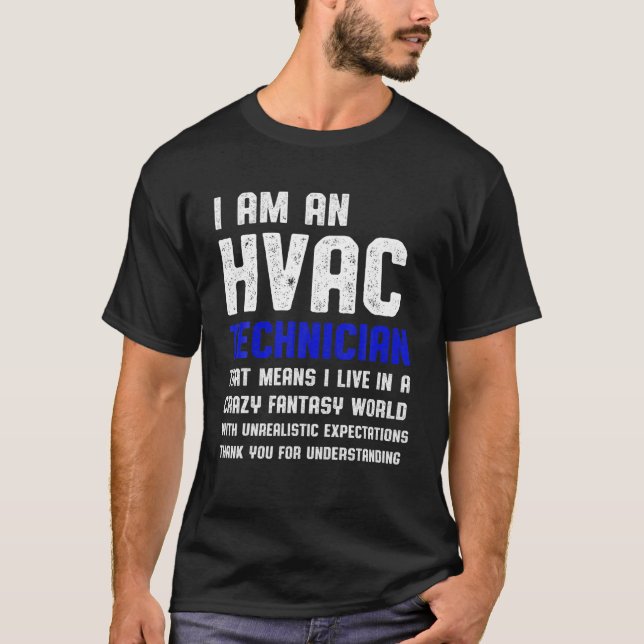 Camiseta HVAC Technician Fantasy Funny HVAC Tech (Frente)