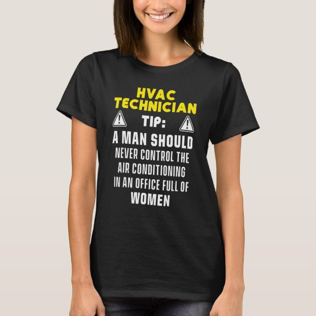 Camiseta Hvac Technician Hvac Tech 1 (Frente)