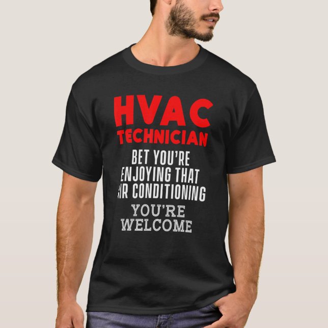 Camiseta Hvac Technician Hvac Tech 6 (Frente)