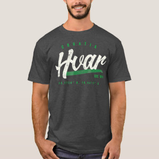 Camiseta Hvar Croácia Vintage Retro