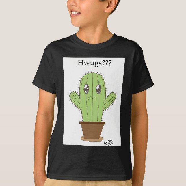 Camiseta "Hwugs???" Cacto (Frente)