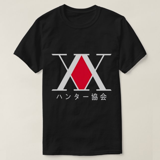 Camiseta Hxh Symbol Hunter Association gon Killua kurapika  (Frente do Design)