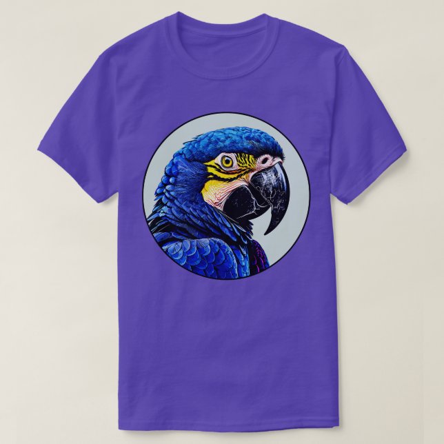 Camiseta Hyacinth Macaw 17 (Frente do Design)