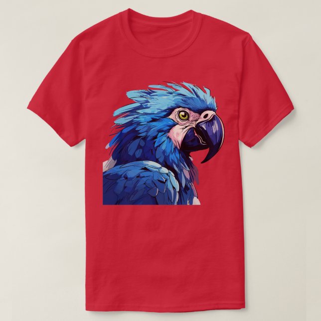 Camiseta Hyacinth Macaw 2 (Frente do Design)