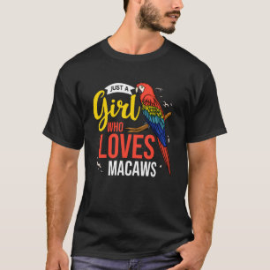 Camiseta Hyacinth Macaw Scarlet Greenwing Parrot