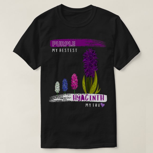 Camiseta Hyacinth Roxo (Frente do Design)