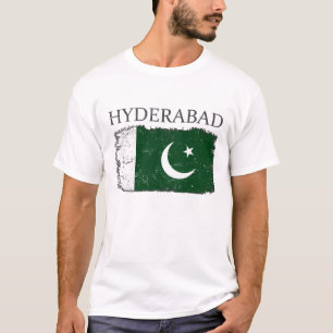 Camiseta Hyderabad Pakistan Flag Turismo Hyderabad