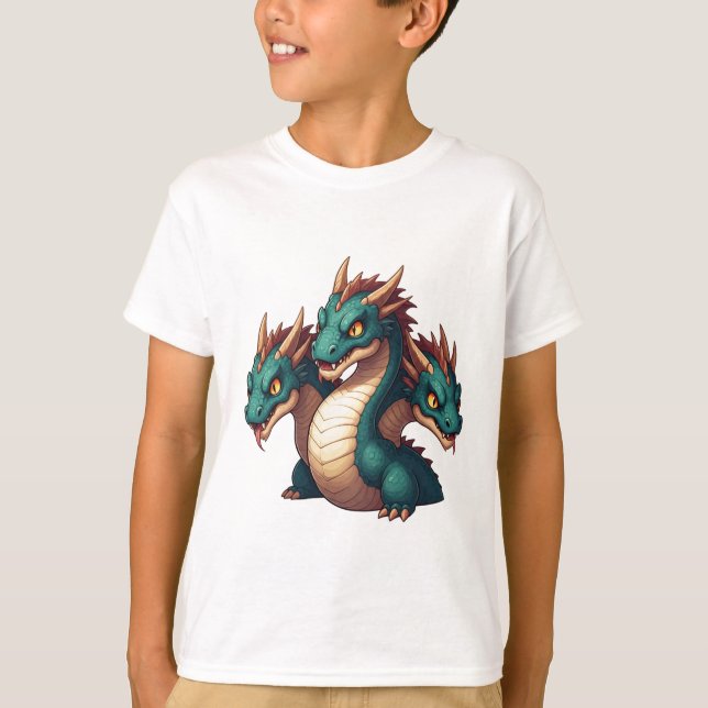 Camiseta Hydra de Três Cabeças (Frente)