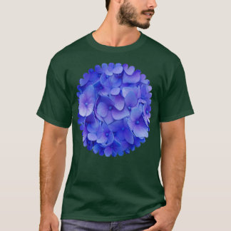 Camiseta Hydrangea azul