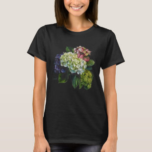 Camiseta Hydrangea Flowers Florais