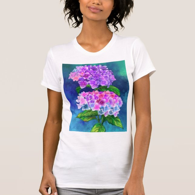 Camiseta Hydrangea Flowers T-Shirt Drake (Frente)