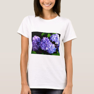 Camiseta Hydrangeas da pervinca