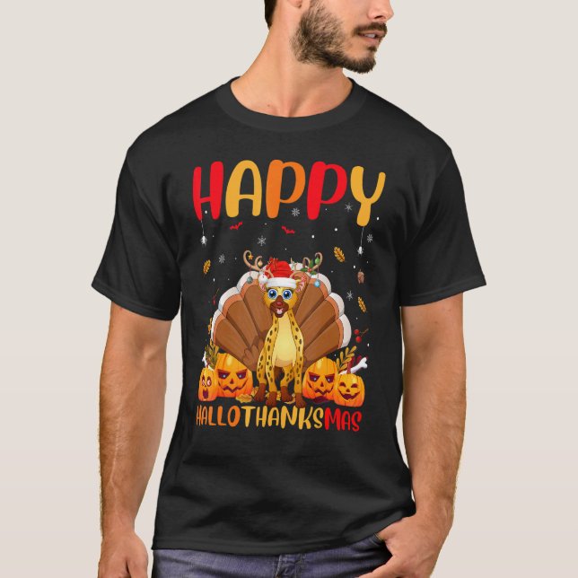 Camiseta Hyena Animal Happy Hyena Hellothanksmas (Frente)