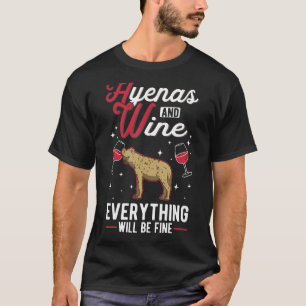Camiseta Hyena E Vinho Aardwolf Encontraram Hyena